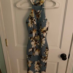 Windsor floral SZ small halter shirt dress
